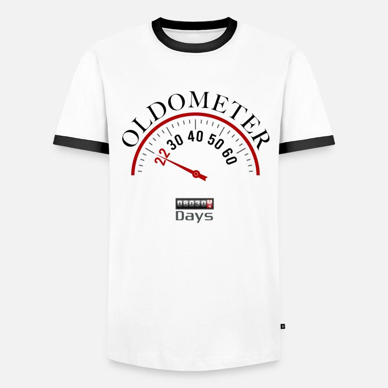 Oldometer 22. Geburtstag Männer Kontrast-T-Shirt