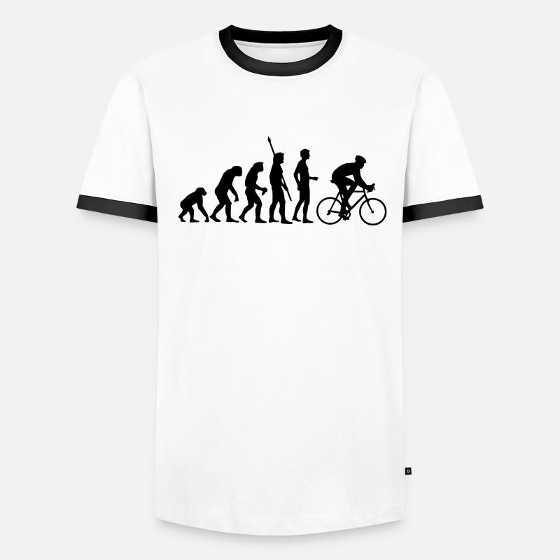 evolution_radfahrer Männer Kontrast-T-Shirt