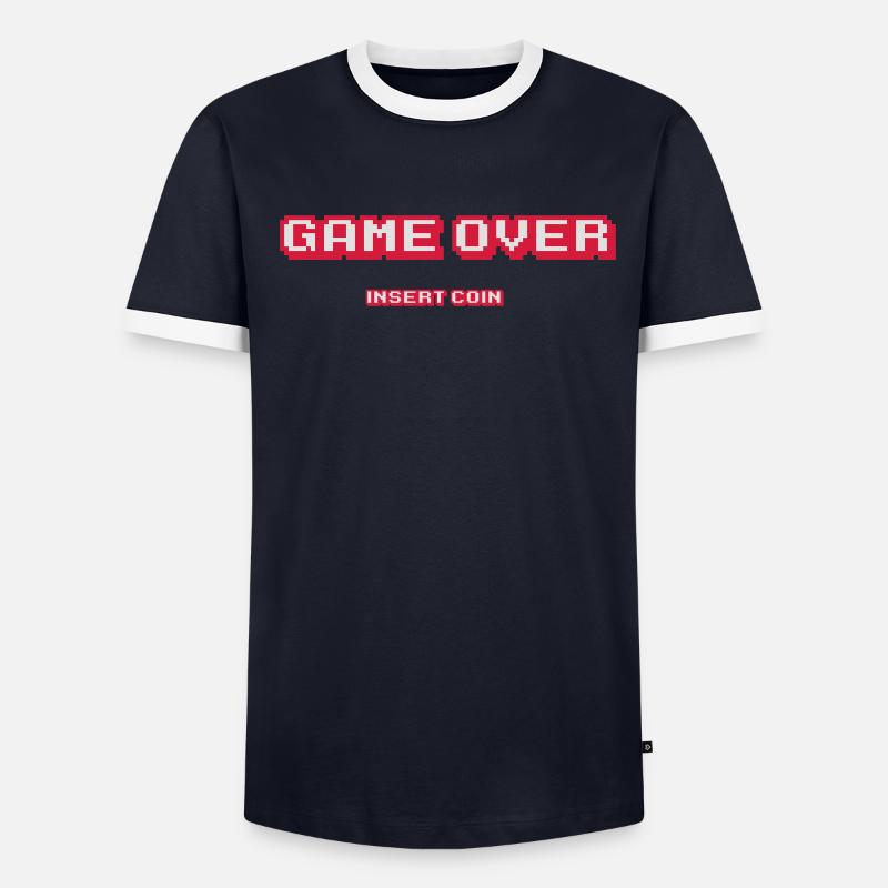 Game Over pièce d'insertion T-shirt contrasté Homme
