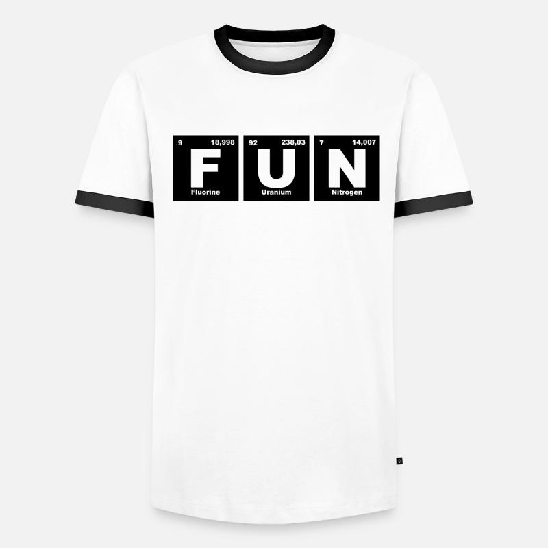 Fun - Periodensystem - Chemie - Elemente Männer Kontrast-T-Shirt