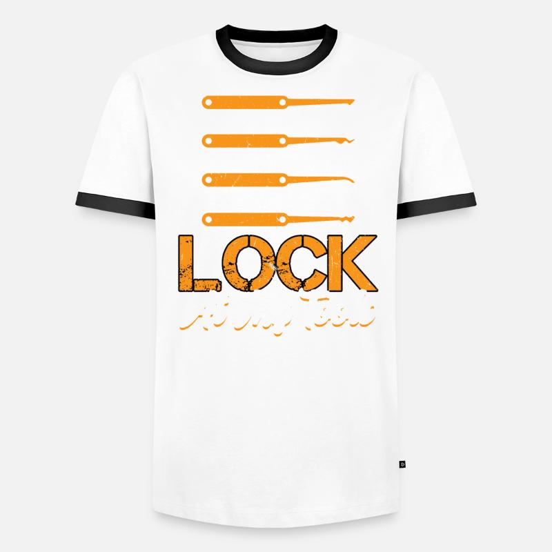Lock At My Tools | Lock Picking Pun | Lock Picker Männer Kontrast-T-Shirt