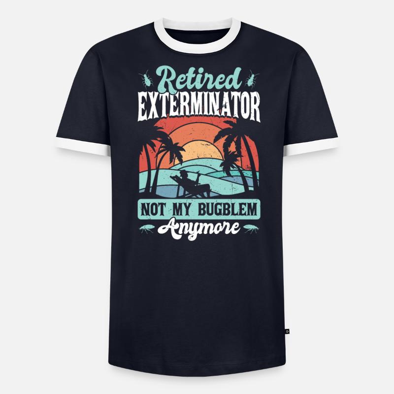 Schädlingsbekämpfer Im Ruhestand Männer Kontrast-T-Shirt