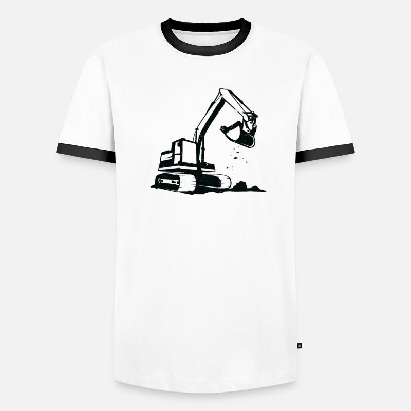 Did Someone Say Digging Holes - Excavator Operator Men's Ringer Shirt