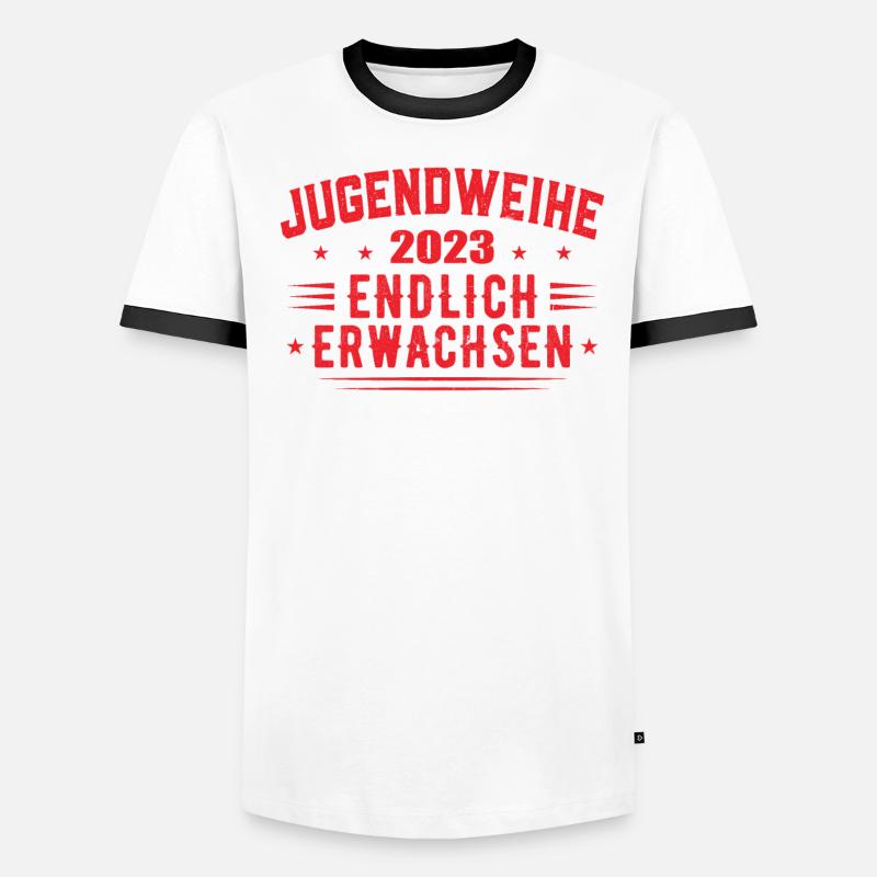 Jugendweihe 2023 Mädchen Junge Männer Kontrast-T-Shirt