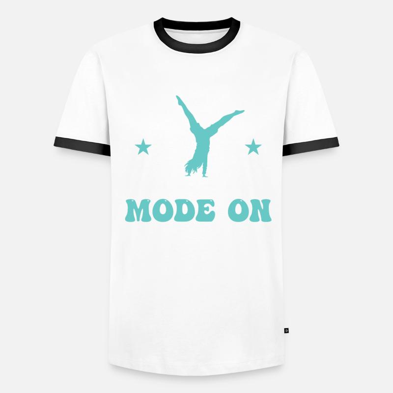 Mode de pointage des orteils activé - Roue de chariot T-shirt contrasté Homme