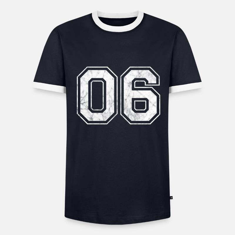 Numéro 06 T-shirt contrasté Homme