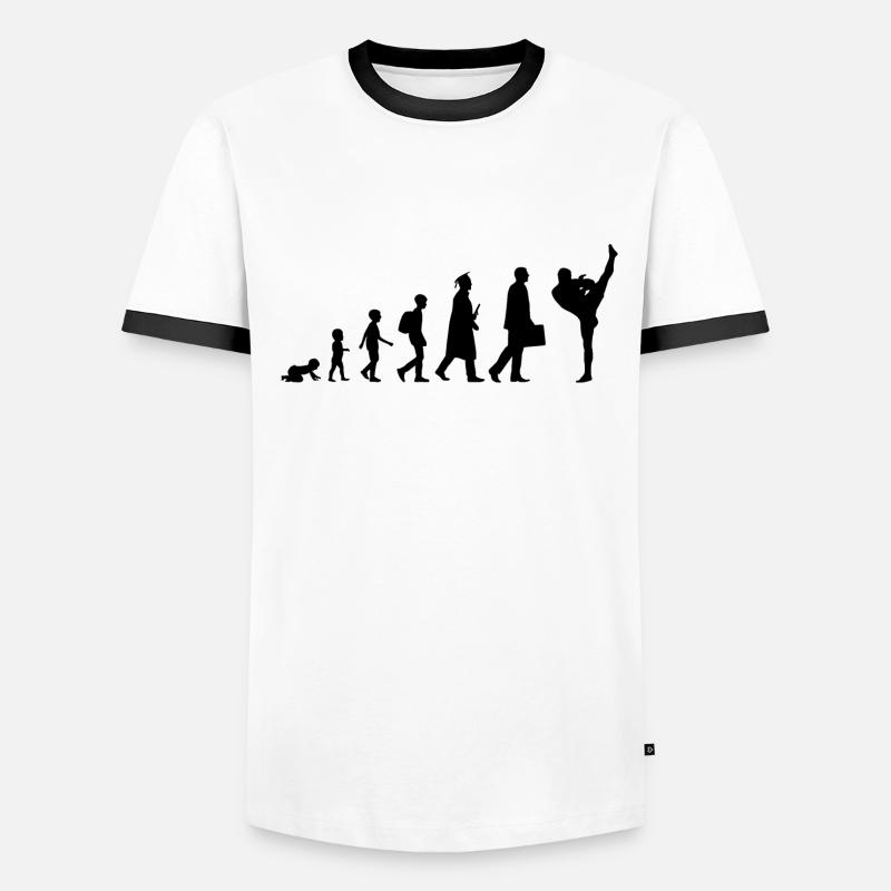 Kickboxer Evolution Männer Kontrast-T-Shirt