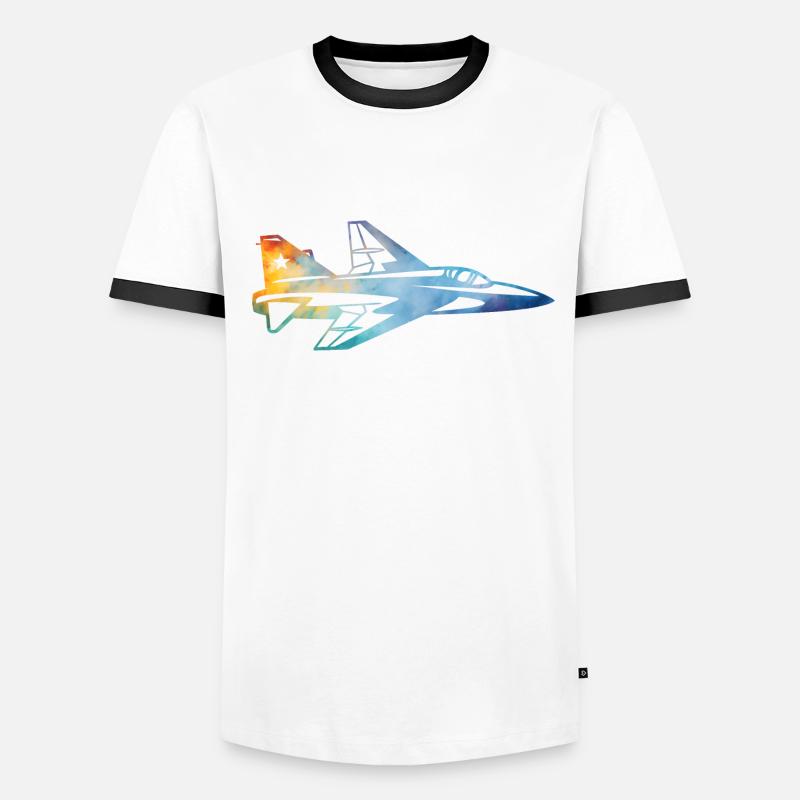 Avion de chasse T-shirt contrasté Homme