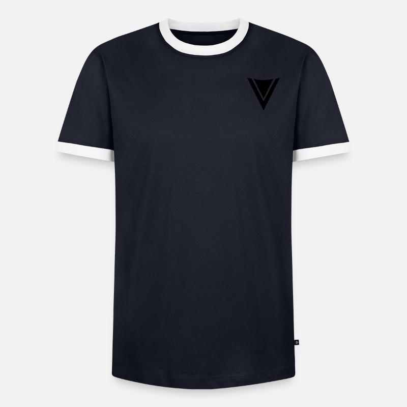 FronzeDE Basic Schwarz - Männer Kontrast-T-Shirt - undefined