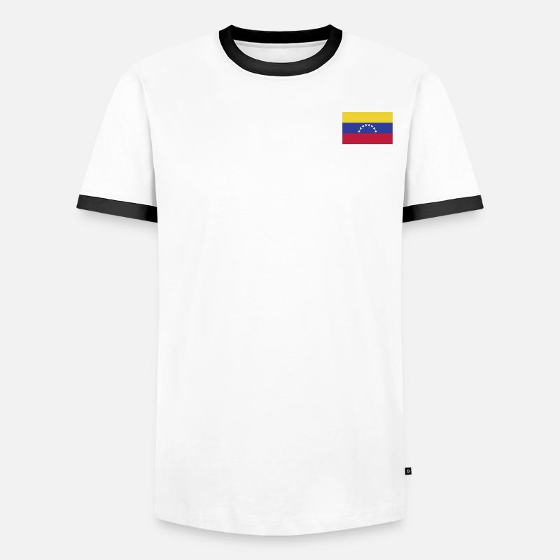 Drapeau du Venezuela T-shirt contrasté Homme