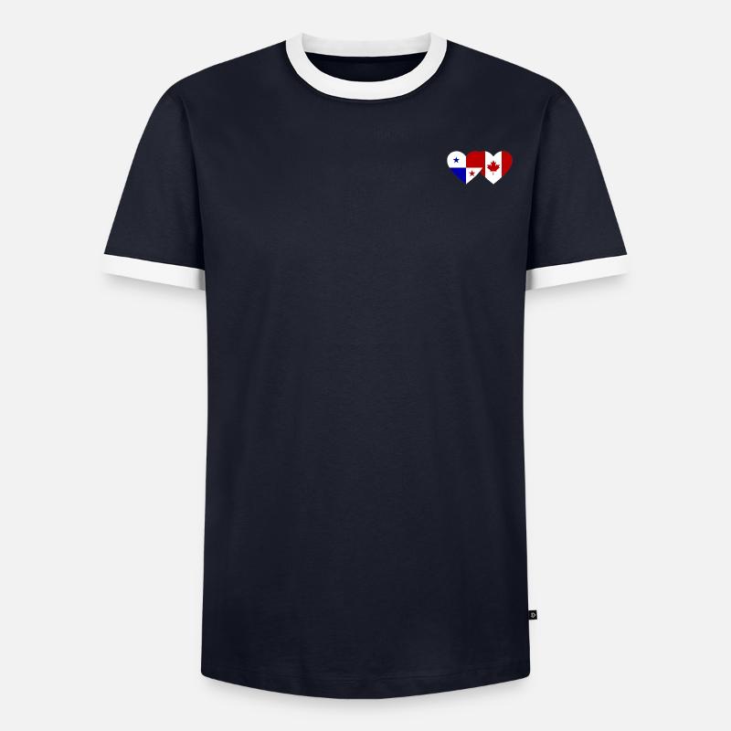 Panama Canada Flag T-shirt contrasté Homme