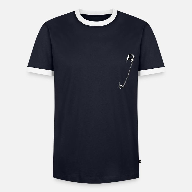Épingle de sûreté T-shirt contrasté Homme