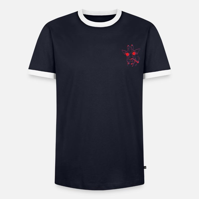 Mr. Girafe T-shirt contrasté Homme
