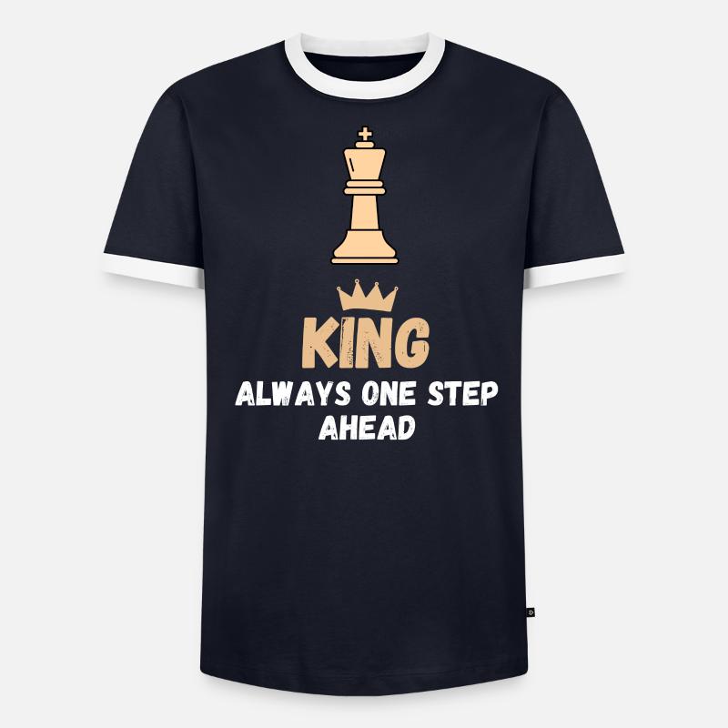 Chess Saying Gift Checkmate Queens Gambit T-shirt contrasté Homme