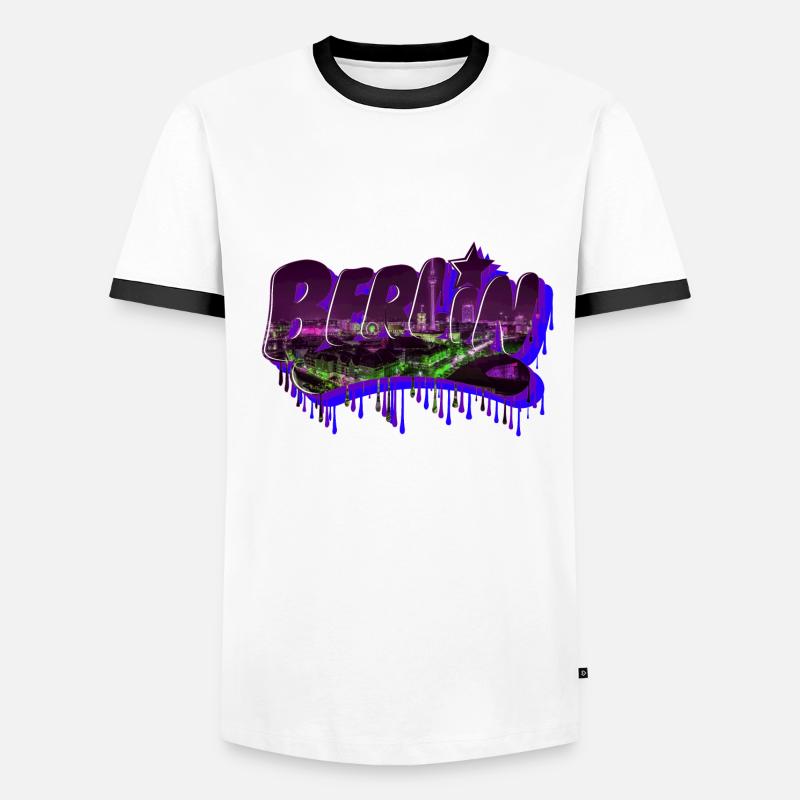 Berlin graffiti lettering Men's Ringer Shirt