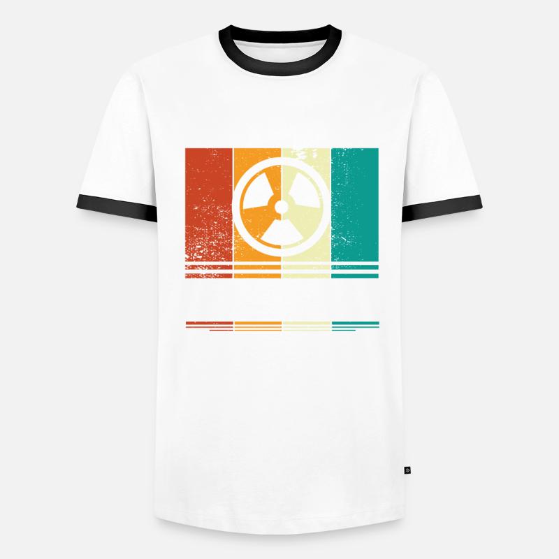 Atomenergie Atomkraftwerke Kernkraft Kernenergie Männer Kontrast-T-Shirt