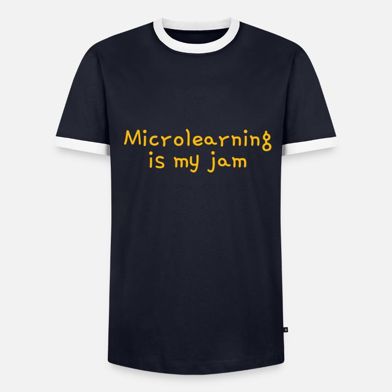Le microlearning est ma confiture T-shirt contrasté Homme