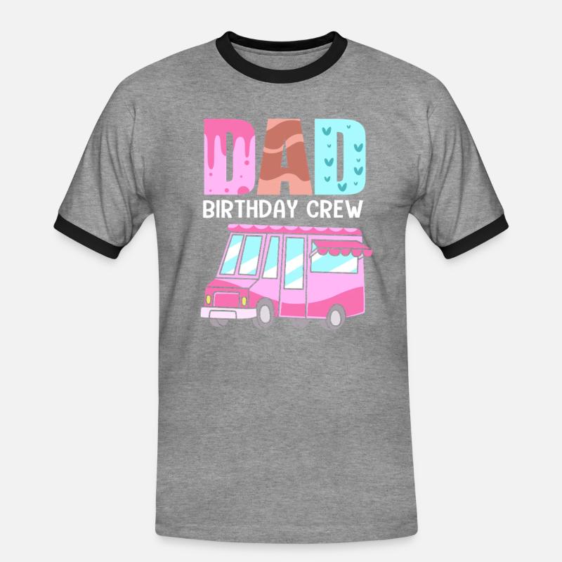 Eiscreme Eiswagen Eis Eisdiele - Men's Ringer Shirt - heather grey/black
