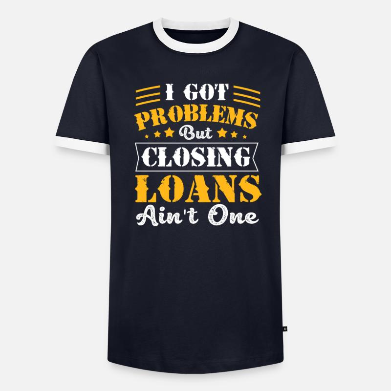 Schulden Hypothek Eigentumswohnung - Männer Kontrast-T-Shirt - undefined