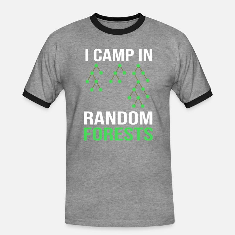 Programmer Coder GPT - Men's Ringer Shirt - heather grey/black