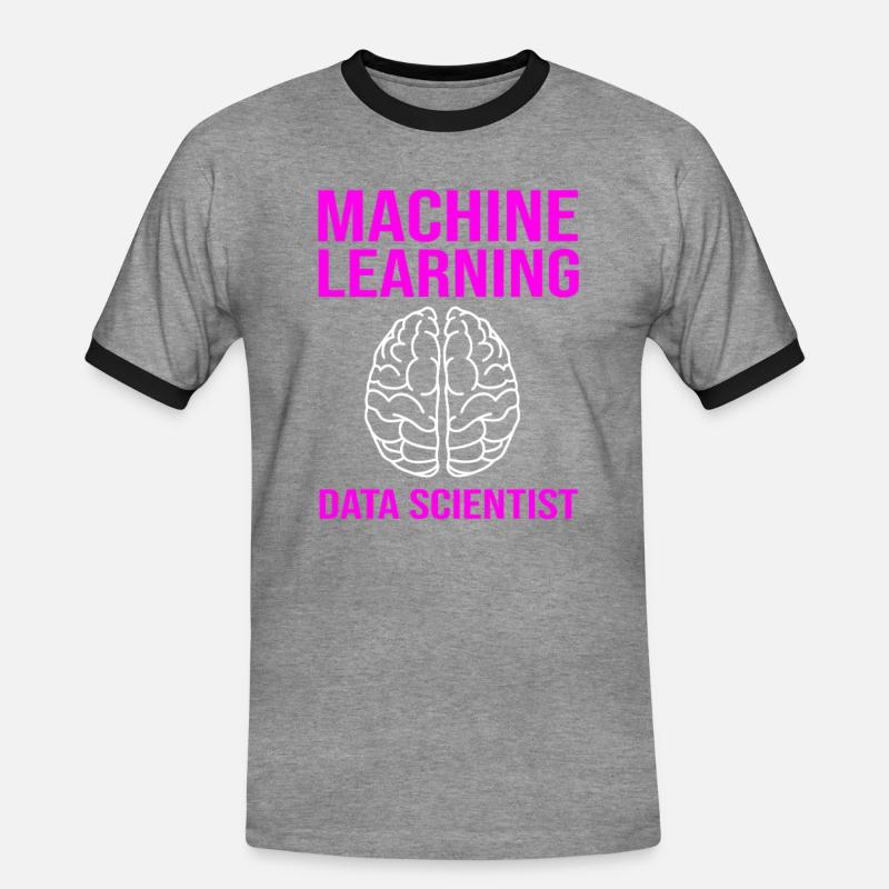 Coder Programmer GPT - Men's Ringer Shirt - heather grey/black