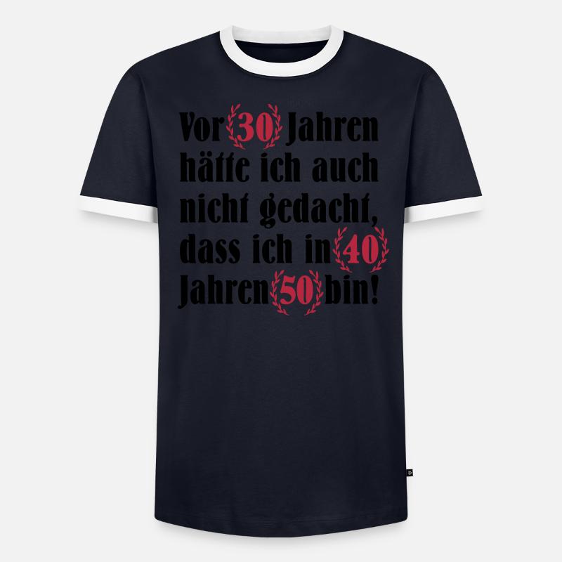 50. Geburtstag Männer Kontrast-T-Shirt