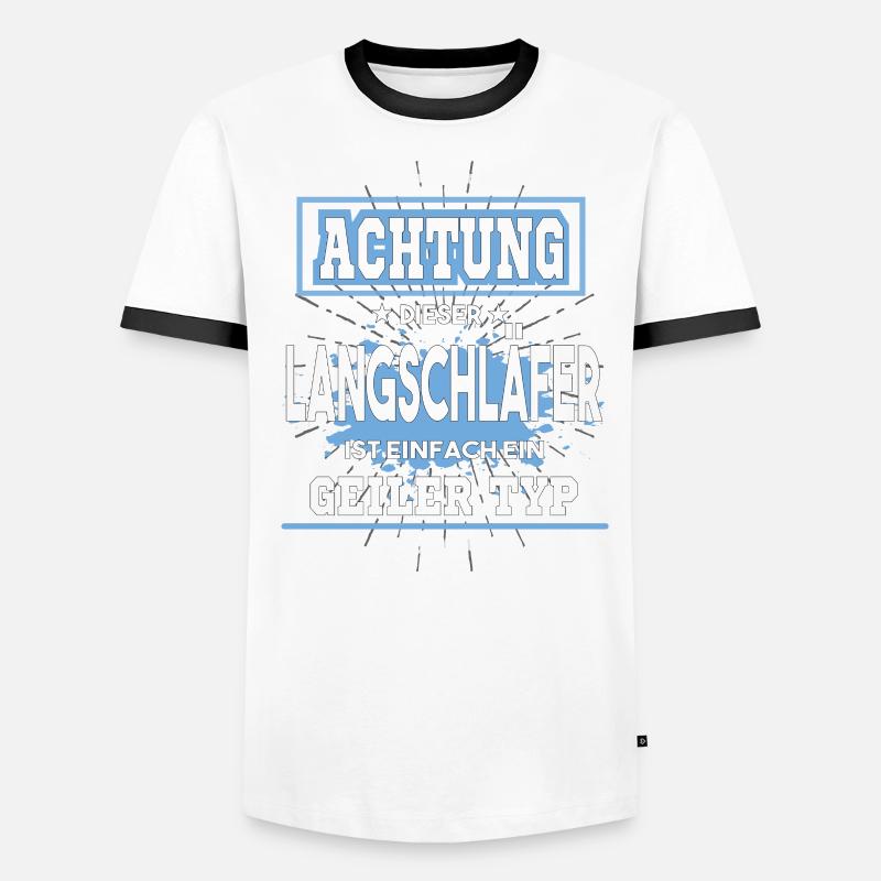 Langschläfer ist einfach ein geiler Typ T-Shirt Männer Kontrast-T-Shirt