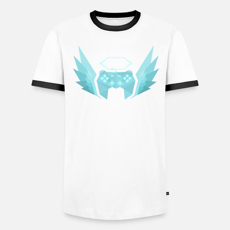 Controller with joins (pastel turquoise) Men's Ringer Shirt
