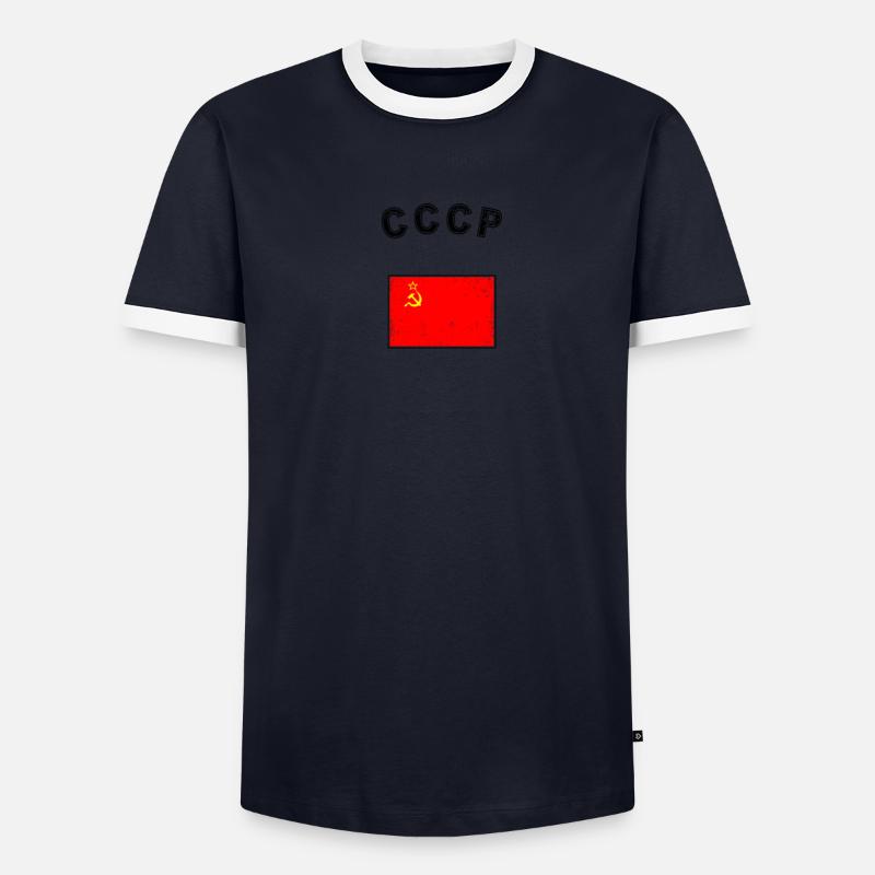 Russie T-shirt contrasté Homme