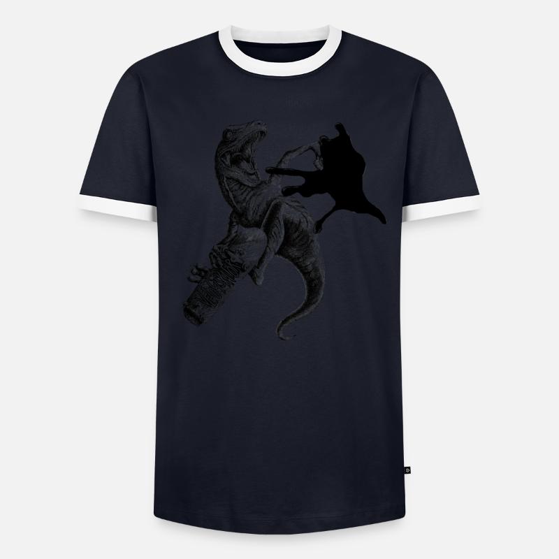 Velociskator schwarz Männer Kontrast-T-Shirt