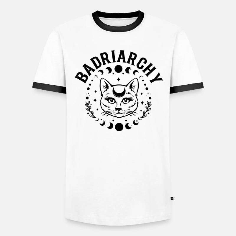 Celestial Moon Hex The Patriarchy Badriarchy Men's Ringer Shirt