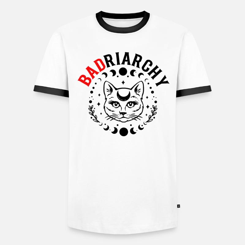 Celestial Moon Hex The Patriarchy Badriarchy Men's Ringer Shirt