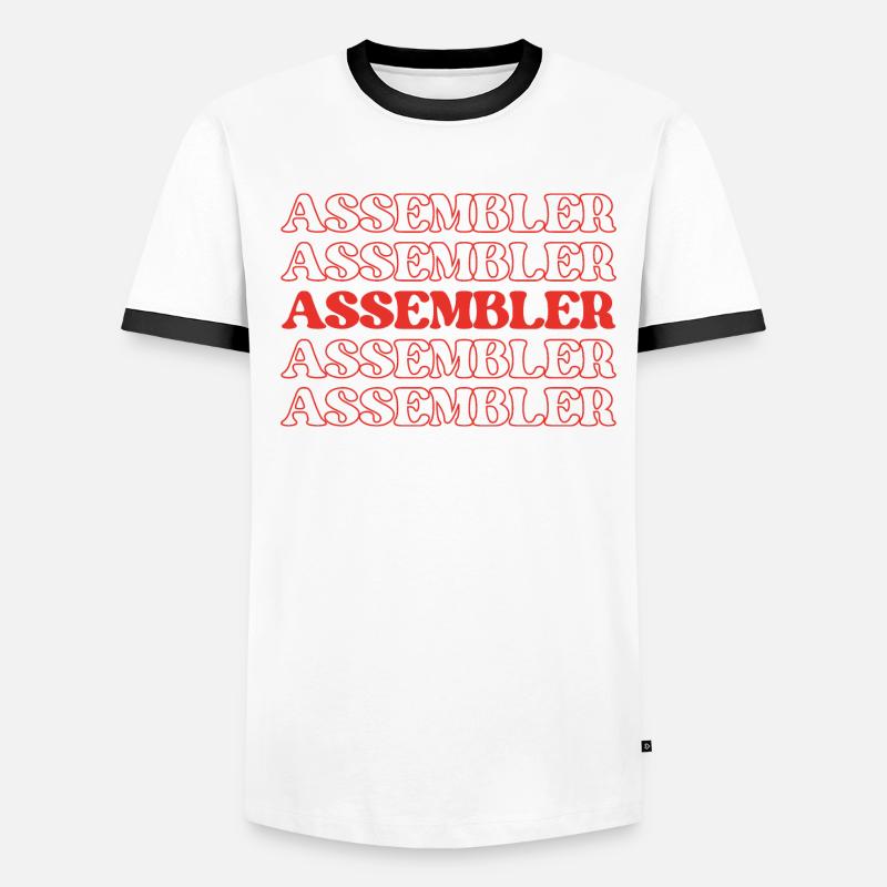 Assembler Fabricator Assembler Constructor Maker Men's Ringer Shirt