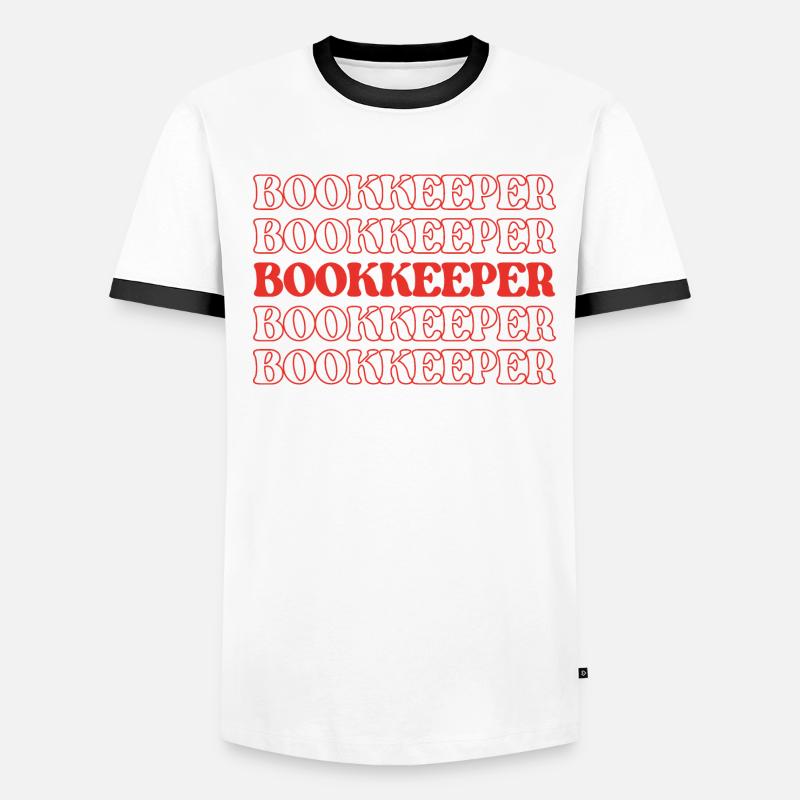 Comptable Comptable Commis Vérificateur Caissier T-shirt contrasté Homme