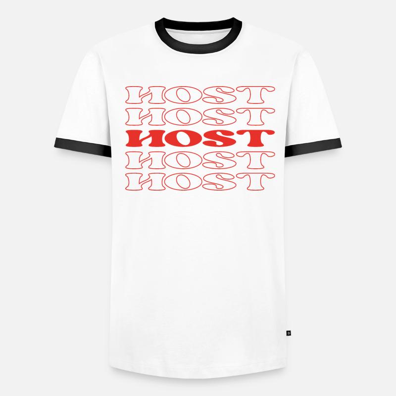 Moderator, Moderator, Moderator, Sprecher, Broadcaster Männer Kontrast-T-Shirt