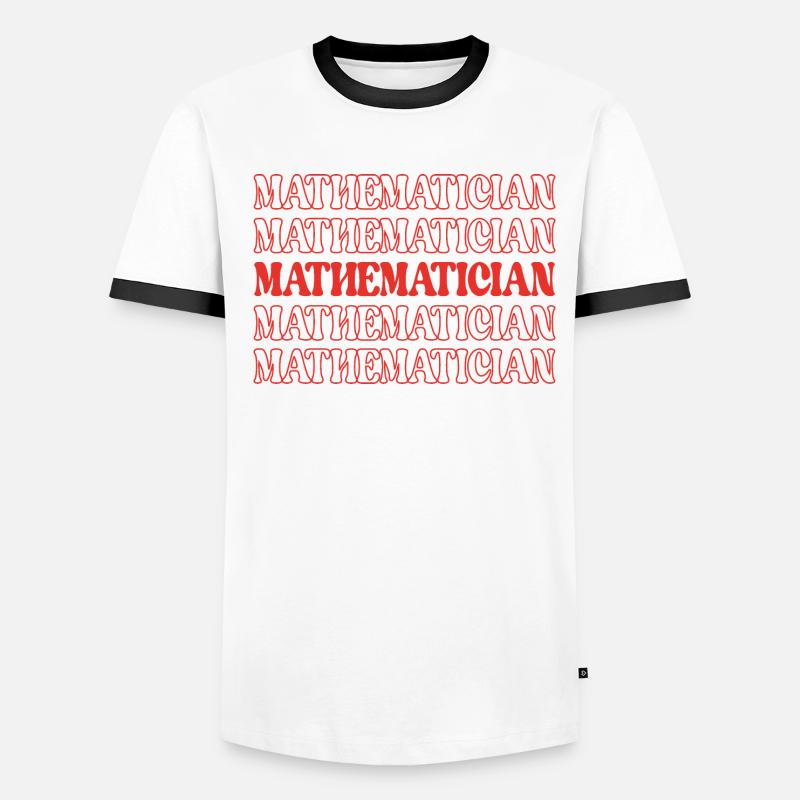 Mathematician Math Expert Math Whiz Math Genius Men's Ringer Shirt