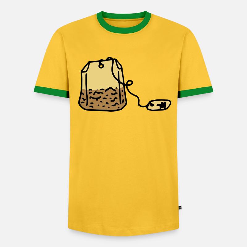 Tee Teebeutel Teetrinker Tea time - Männer Kontrast-T-Shirt - undefined