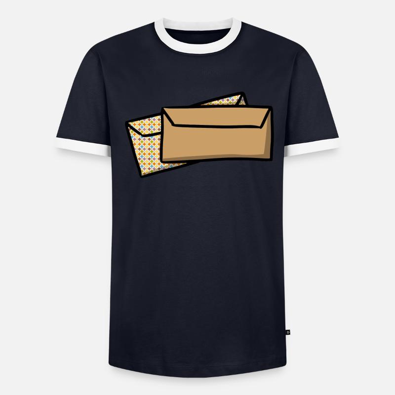 Letters Envelopes Post envelopes mail Men's Ringer Shirt