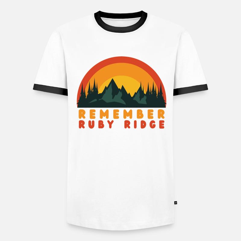 Rappelez-vous Ruby Ridge Gun Rights T-shirt contrasté Homme
