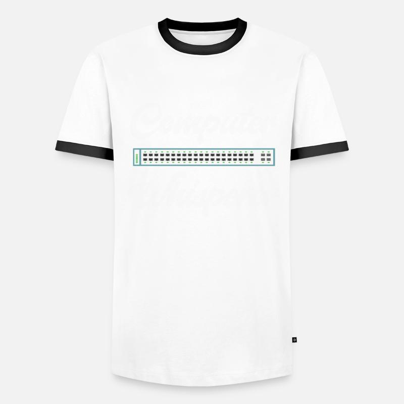 Computer Whisperer IT Tech Support Network Men's Ringer Shirt
