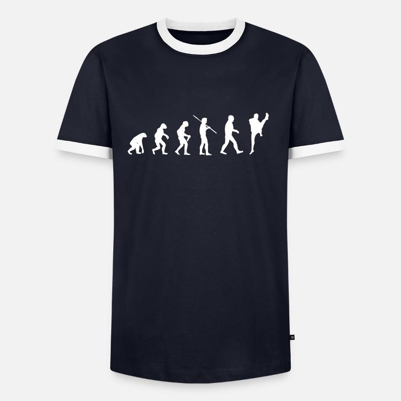 Kampfsport Evolution Männer Kontrast-T-Shirt