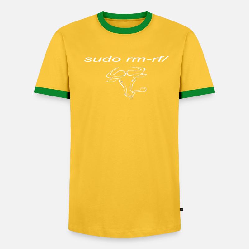 Linux sudo avec Linux Gnu - T-shirt contrasté Homme - undefined