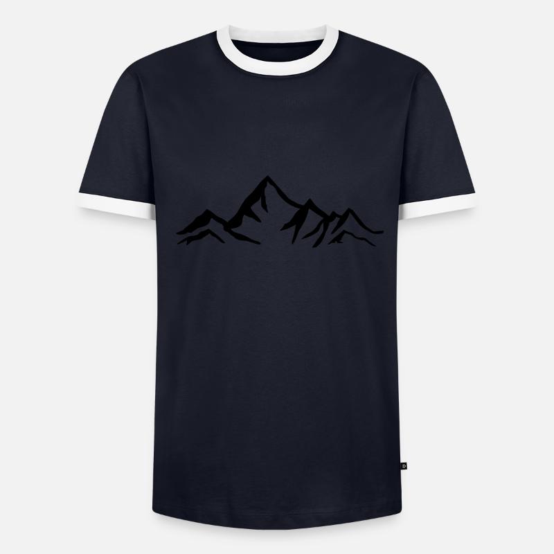Mountain, mountains, glacier Men's Ringer Shirt