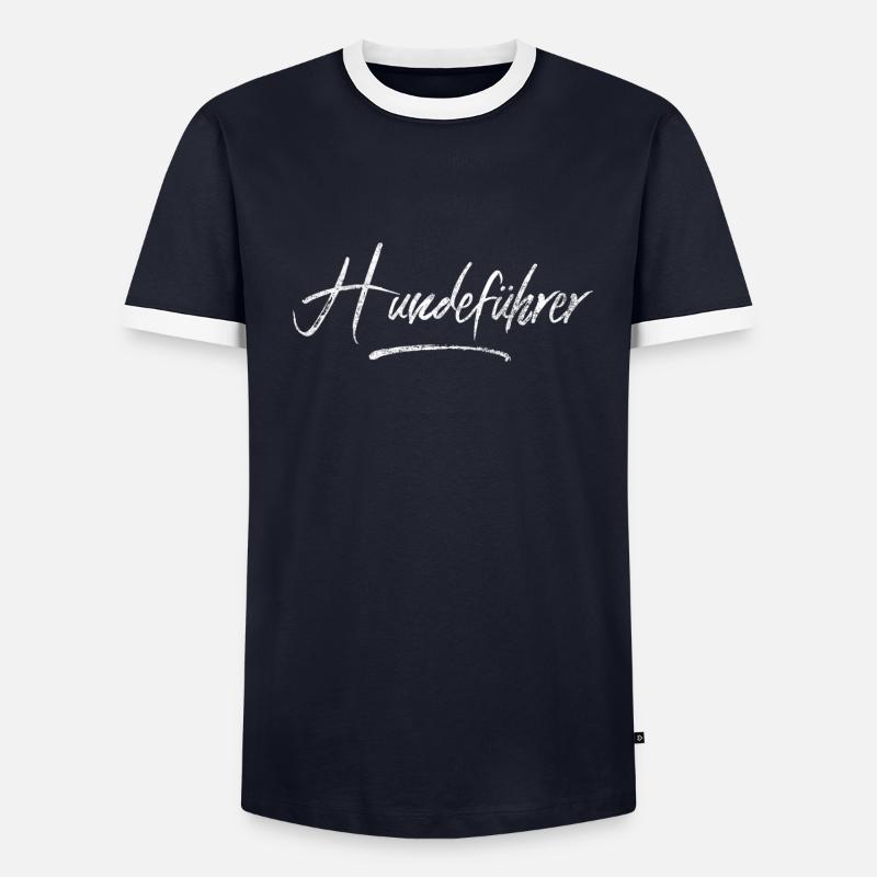Hund Gassie gehen pfote -geschenk,trainer - Männer Kontrast-T-Shirt - 