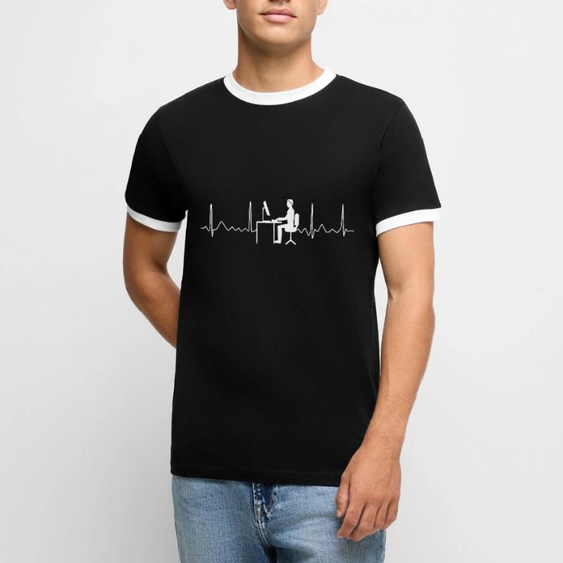 Codeur Développeur Programmeur Codage informatique informatique T-shirt contrasté Homme