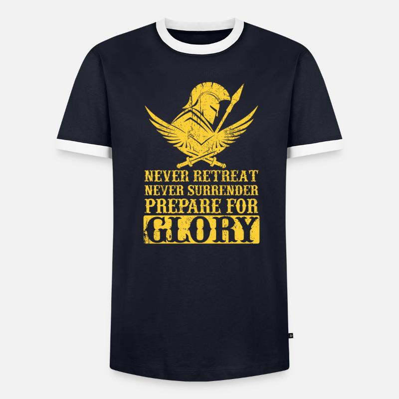 Spartaner Molon Labe Männer Kontrast-T-Shirt