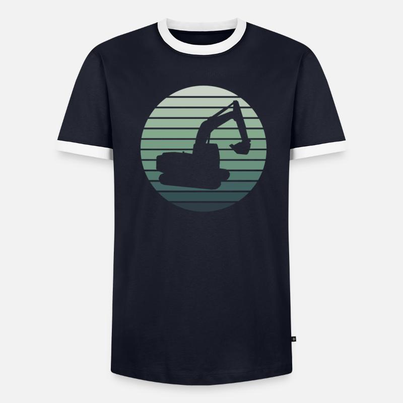 Baggerfahrer Baggern Baggerfahren Bagger - Männer Kontrast-T-Shirt - undefined