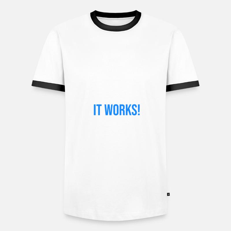I hate programming - Programmer saying Men's Ringer Shirt