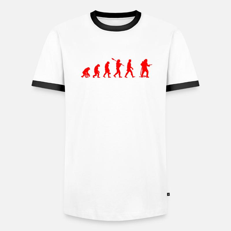 Evolution Pompier Pompier T-shirt contrasté Homme