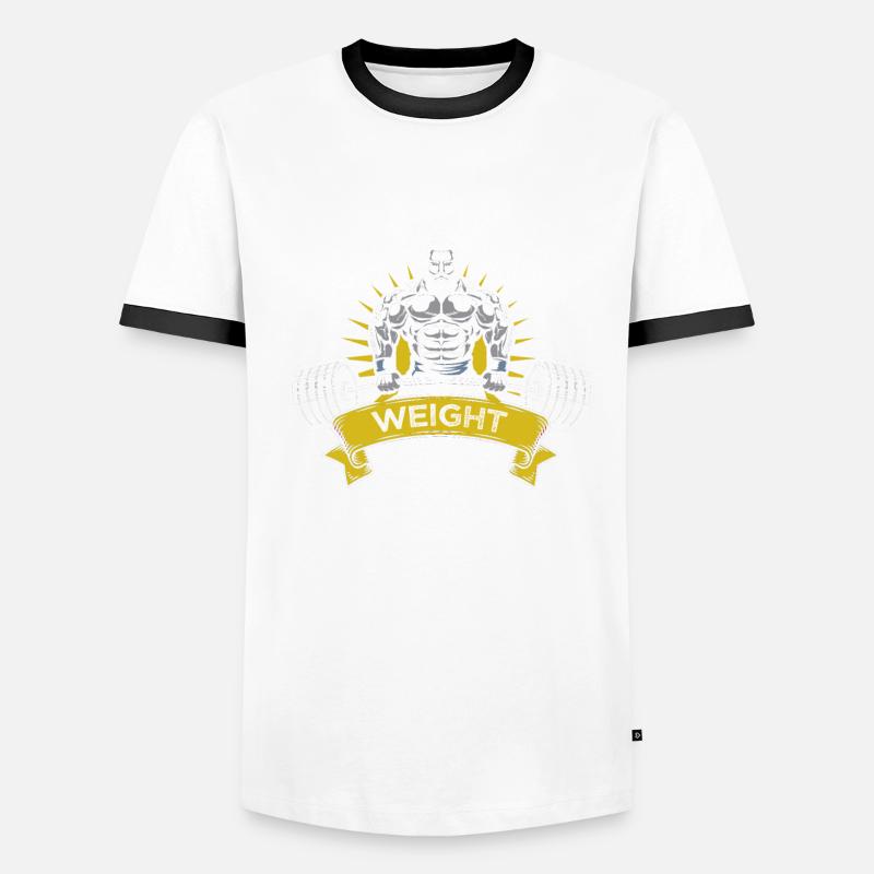 Poids léger bébé! Bodbuilder Dicton T-shirt contrasté Homme
